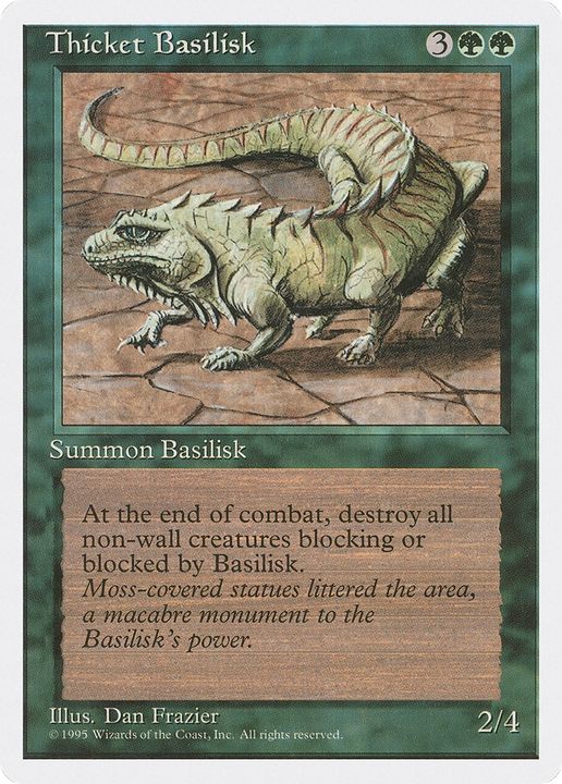 Thicket Basilisk in the group Magic the Gathering / Types / Colors / Green at Proxyprinters.com (72481)