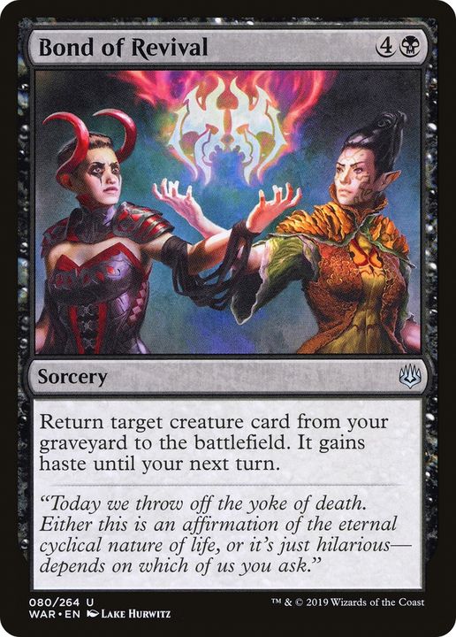 Bond of Revival in the group Magic the Gathering / Types / Colors / Black at Proxyprinters.com (72500)