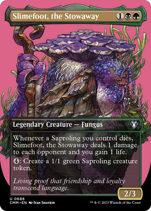 Slimefoot, the Stowaway in the group Magic the Gathering / Types / Colors / Multicolors / B, G at Proxyprinters.com (72503)