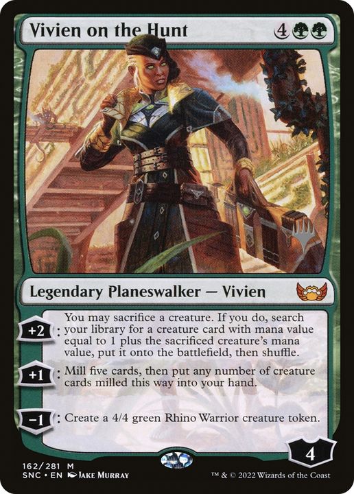 Vivien on the Hunt in the group Magic the Gathering / Types / Colors / Green at Proxyprinters.com (72511)