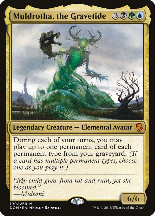 Muldrotha, the Gravetide in the group Magic the Gathering / Types / Colors / Multicolors / B, G, U at Proxyprinters.com (72517)