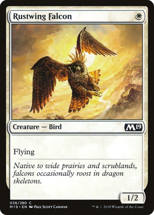 Rustwing Falcon in the group Magic the Gathering / Types / Colors / White at Proxyprinters.com (72557)