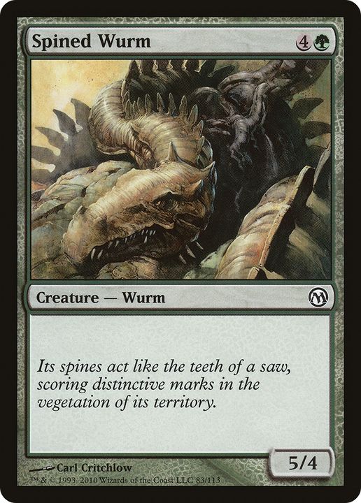 Spined Wurm in the group Magic the Gathering / Types / Colors / Green at Proxyprinters.com (72567)