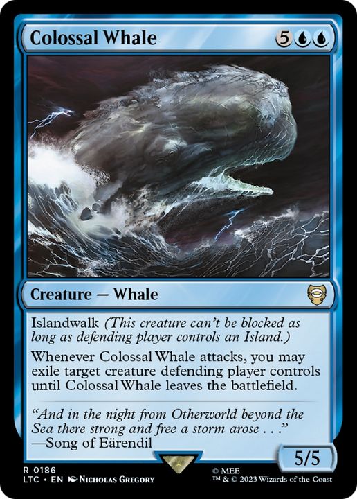 Colossal Whale in the group Magic the Gathering / Types / Colors / Blue at Proxyprinters.com (72582)