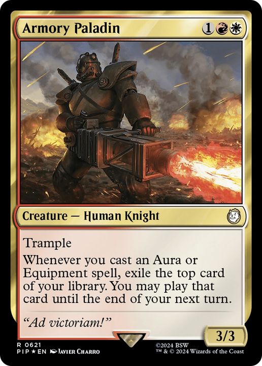 Armory Paladin in the group Magic the Gathering / Types / Colors / Multicolors / R, W at Proxyprinters.com (72590)