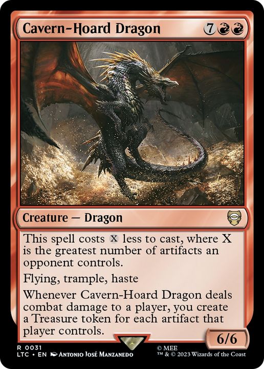 Cavern-Hoard Dragon in the group Magic the Gathering / Types / Colors / Red at Proxyprinters.com (72594)