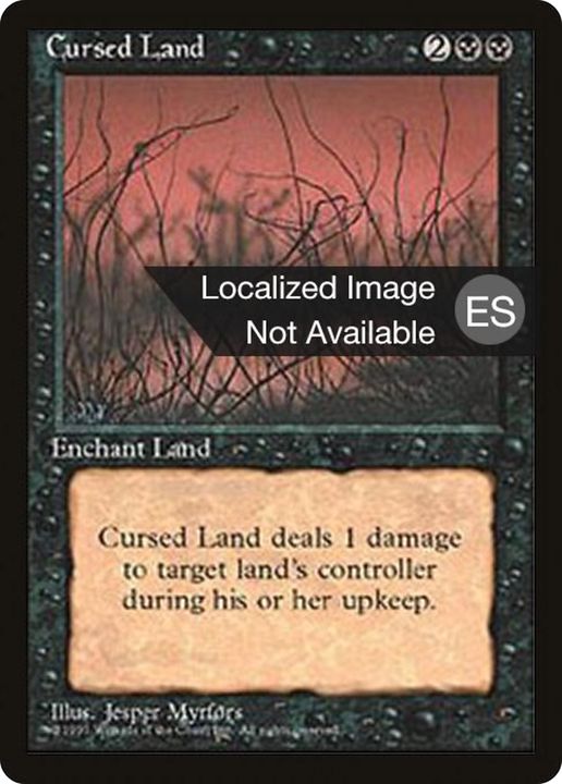 Cursed Land in the group Magic the Gathering / Types / Colors / Black at Proxyprinters.com (72616)