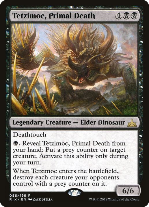 Tetzimoc, Primal Death in the group Magic the Gathering / Types / Colors / Black at Proxyprinters.com (72638)