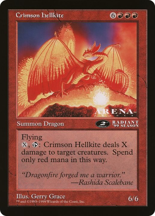 Crimson Hellkite in the group Magic the Gathering / Types / Colors / Red at Proxyprinters.com (72662)