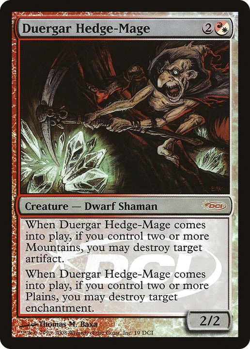 Duergar Hedge-Mage in the group Magic the Gathering / Types / Colors / Multicolors / R, W at Proxyprinters.com (72695)