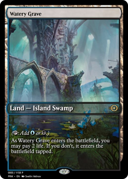 Watery Grave in the group Magic the Gathering / Types / Land / Swamp at Proxyprinters.com (72718)