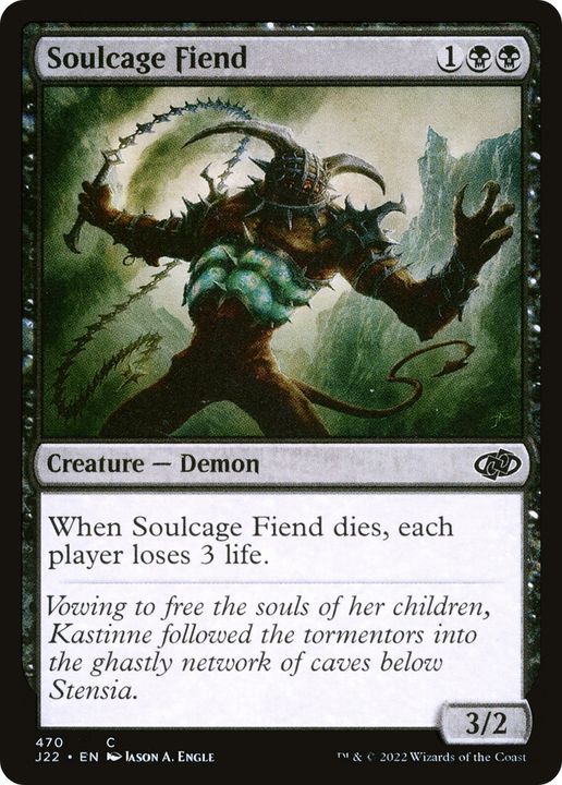 Soulcage Fiend in the group Magic the Gathering / Types / Colors / Black at Proxyprinters.com (72747)