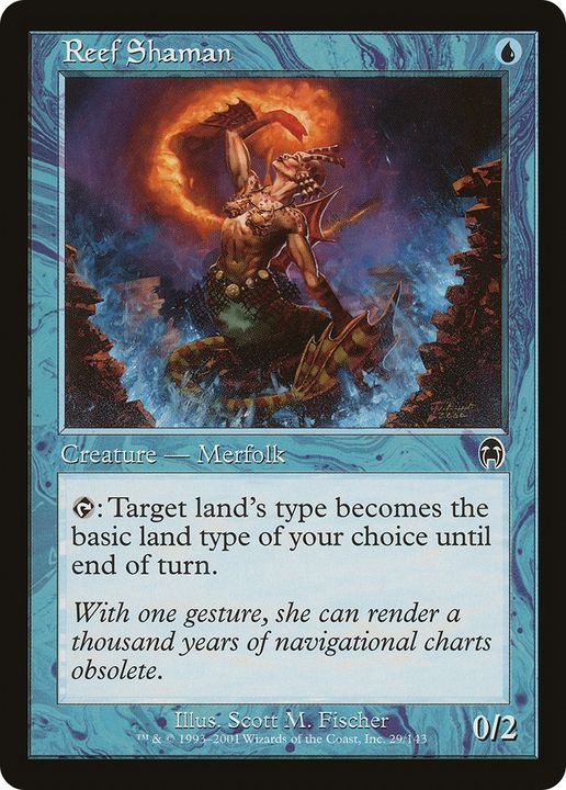 Reef Shaman in the group Magic the Gathering / Types / Colors / Blue at Proxyprinters.com (72752)