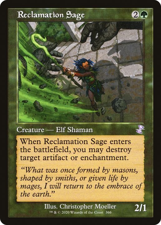 Reclamation Sage in the group Magic the Gathering / Types / Creatures / Elf at Proxyprinters.com (72767)