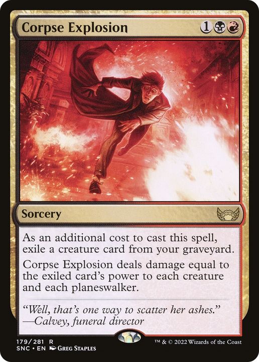 Corpse Explosion in the group Magic the Gathering / Types / Colors / Multicolors / B, R at Proxyprinters.com (72773)