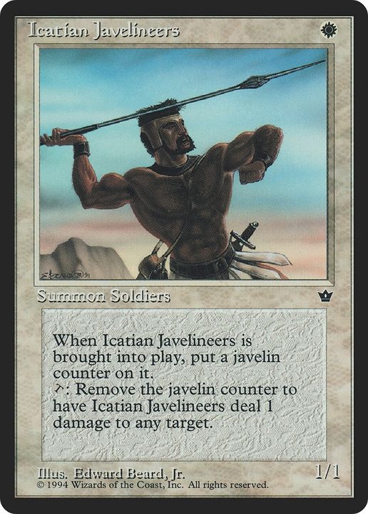 Icatian Javelineers in the group Magic the Gathering / Sets / Fallen Empires at Proxyprinters.com (72799)