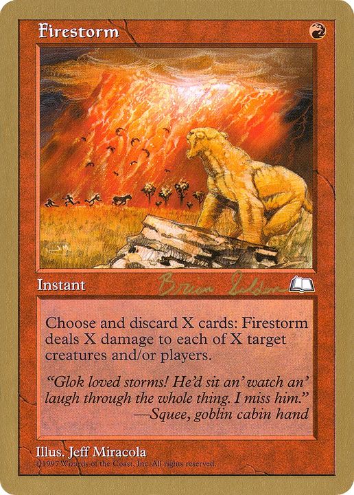 Firestorm in the group Magic the Gathering / Sets / World Championship Decks 1998 at Proxyprinters.com (72805)