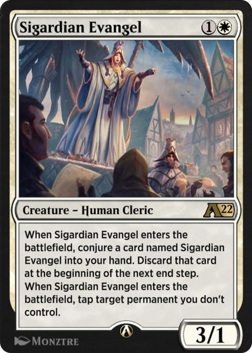 Sigardian Evangel in the group Magic the Gathering / Types / Creatures / Human at Proxyprinters.com (72826)