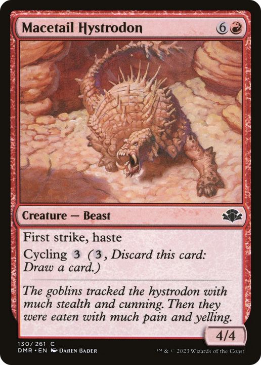 Macetail Hystrodon in the group Magic the Gathering / Types / Colors / Red at Proxyprinters.com (72875)