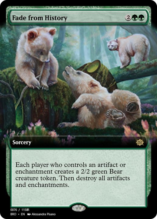 Fade from History in the group Magic the Gathering / Types / Colors / Green at Proxyprinters.com (72901)