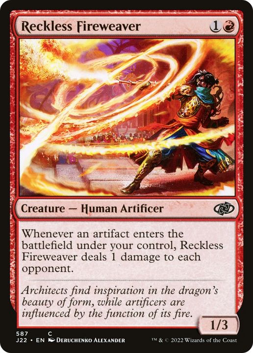 Reckless Fireweaver in the group Magic the Gathering / Sets / Jumpstart 2022 at Proxyprinters.com (73065)