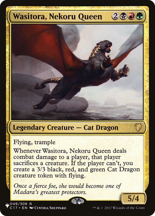 Wasitora, Nekoru Queen in the group Magic the Gathering / Types / Colors / Multicolors / B, G, R at Proxyprinters.com (73072)