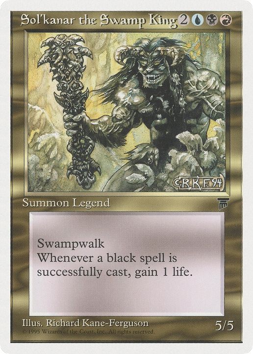 Sol'kanar the Swamp King in the group Magic the Gathering / Types / Colors / Multicolors / B, R, U at Proxyprinters.com (73081)