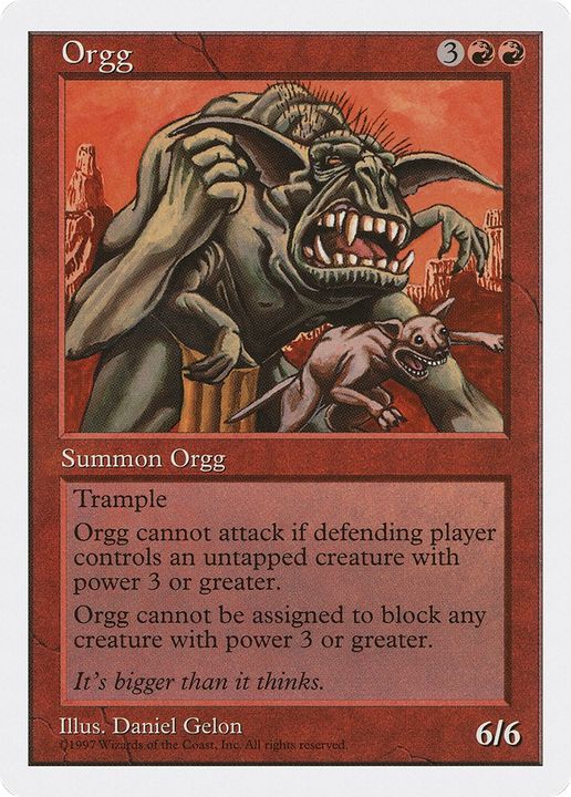 Orgg in the group Magic the Gathering / Types / Colors / Red at Proxyprinters.com (73086)