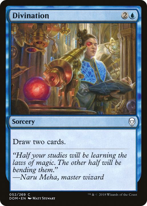 Divination in the group Magic the Gathering / Types / Colors / Blue at Proxyprinters.com (73101)