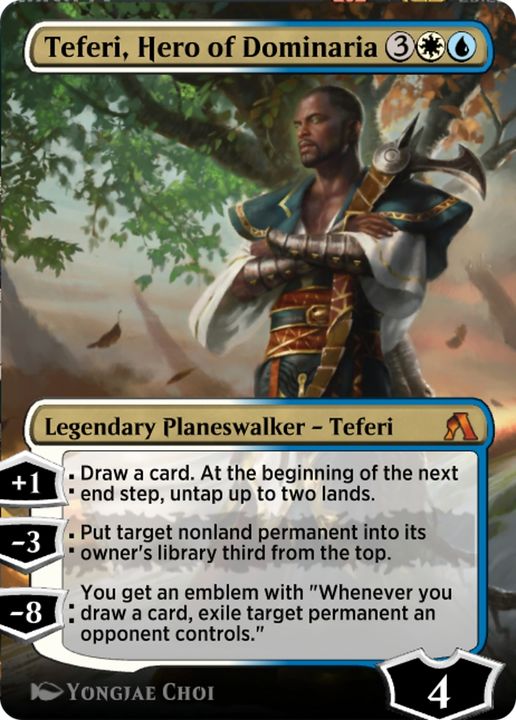 Teferi, Hero of Dominaria in the group Magic the Gathering / Types / Colors / Multicolors / U, W at Proxyprinters.com (73130)