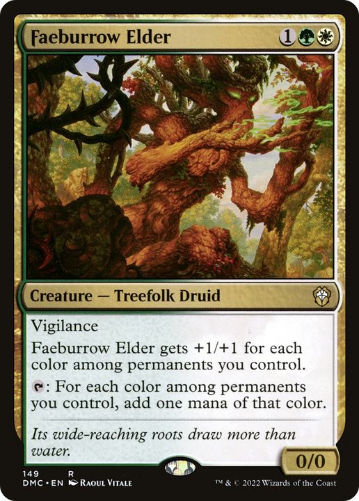 Faeburrow Elder in the group Magic the Gathering / Types / Colors / Multicolors / G, W at Proxyprinters.com (73149)