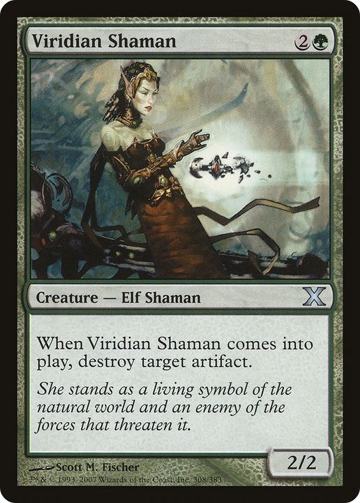 Viridian Shaman in the group Magic the Gathering / Types / Creatures / Elf at Proxyprinters.com (73159)