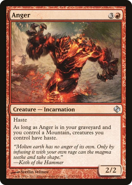 Anger in the group Magic the Gathering / Types / Colors / Red at Proxyprinters.com (73176)