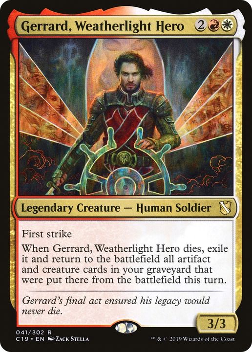 Gerrard, Weatherlight Hero in the group Magic the Gathering / Types / Colors / Multicolors / R, W at Proxyprinters.com (73187)