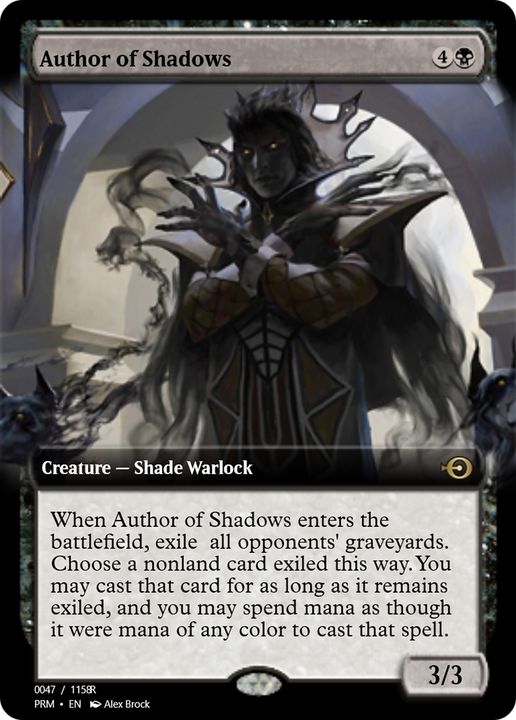 Author of Shadows in the group Magic the Gathering / Types / Colors / Black at Proxyprinters.com (73213)