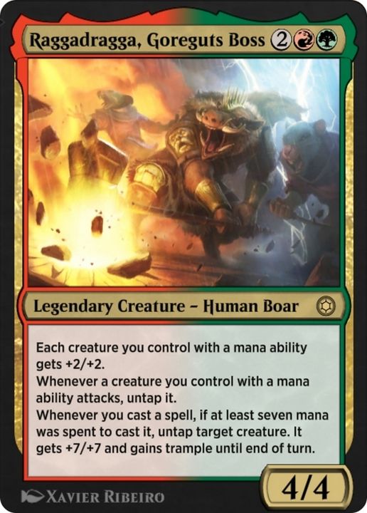 Raggadragga, Goreguts Boss in the group Magic the Gathering / Types / Colors / Multicolors / G, R at Proxyprinters.com (73217)