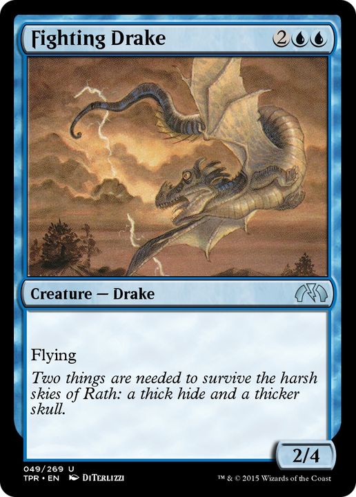 Fighting Drake in the group Magic the Gathering / Sets / Tempest Remastered at Proxyprinters.com (73231)