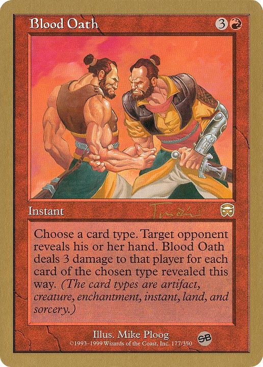 Blood Oath in the group Magic the Gathering / Sets / World Championship Decks 2001 at Proxyprinters.com (73282)