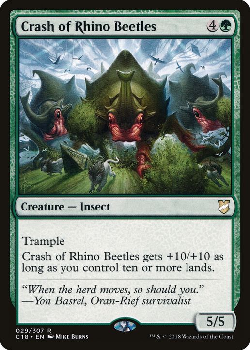 Crash of Rhino Beetles in the group Magic the Gathering / Sets / Commander 2018 at Proxyprinters.com (73287)