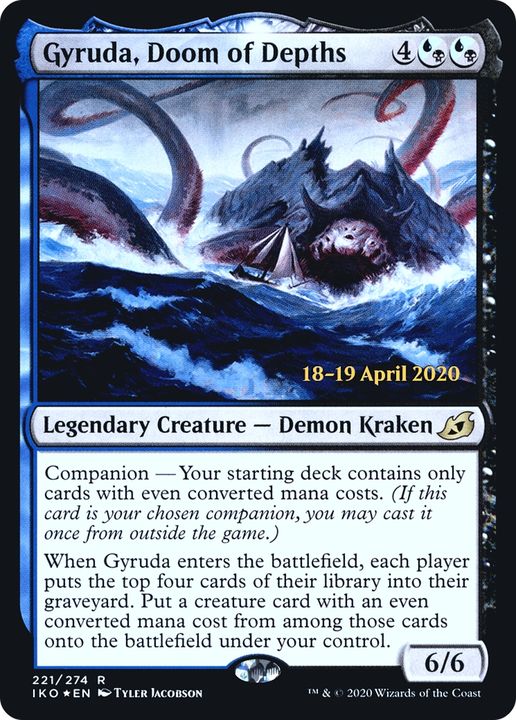 Gyruda, Doom of Depths in the group Magic the Gathering / Sets / Ikoria: Lair of Behemoths Promos at Proxyprinters.com (73293)