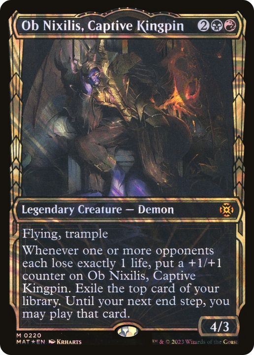 Ob Nixilis, Captive Kingpin in the group Magic the Gathering / Types / Colors / Multicolors / B, R at Proxyprinters.com (73354)