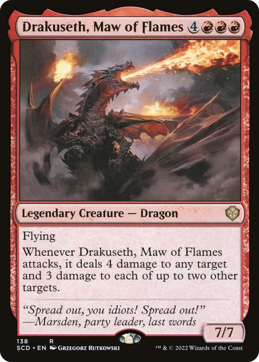 Drakuseth, Maw of Flames in the group Magic the Gathering / Types / Colors / Red at Proxyprinters.com (73368)