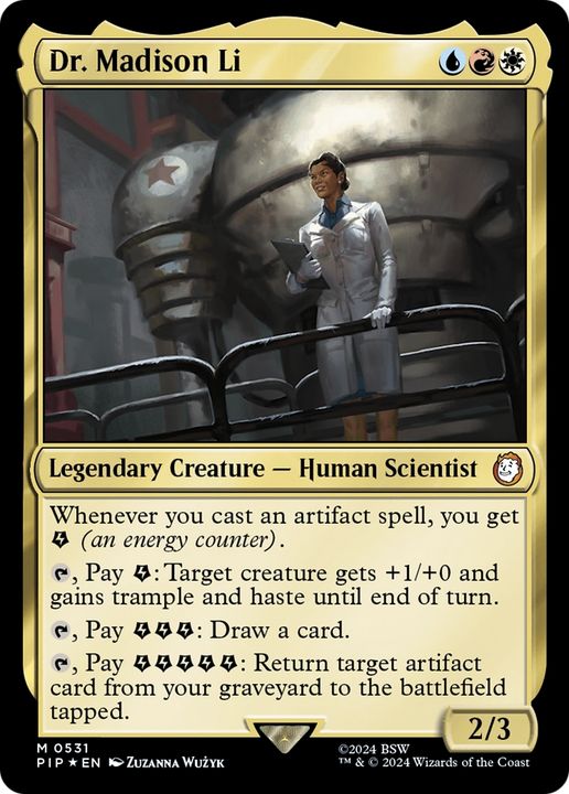 Dr. Madison Li in the group Magic the Gathering / Types / Colors / Multicolors / R, U, W at Proxyprinters.com (73372)