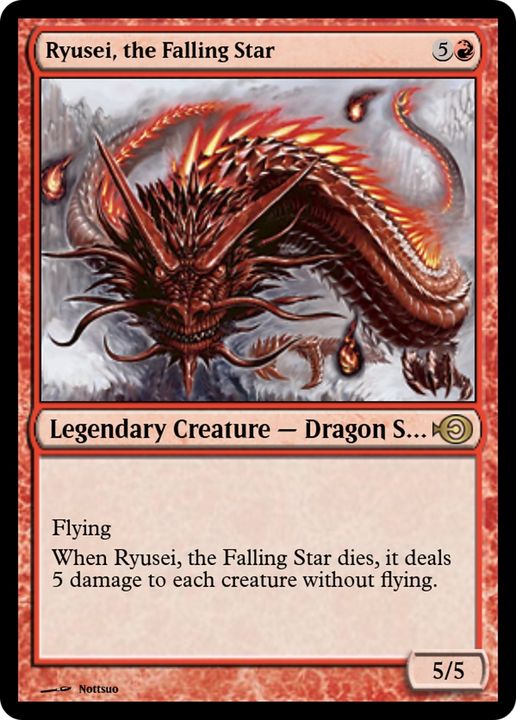 Ryusei, the Falling Star in the group Magic the Gathering / Types / Colors / Red at Proxyprinters.com (73374)