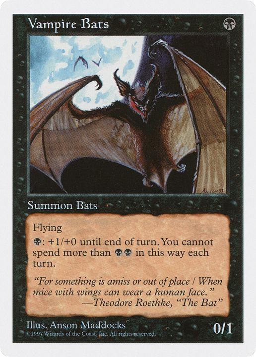 Vampire Bats in the group Magic the Gathering / Sets / Fifth Edition at Proxyprinters.com (73377)