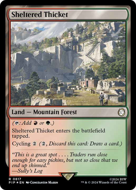 Sheltered Thicket in the group Magic the Gathering / Sets / Fallout at Proxyprinters.com (73388)