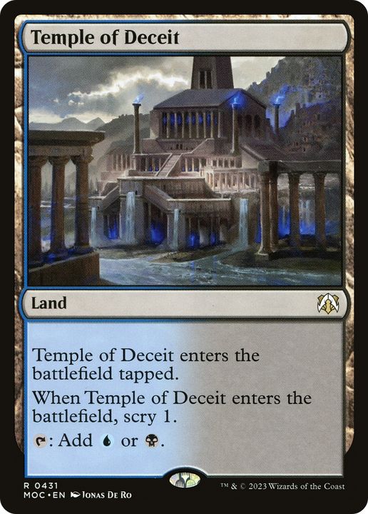 Temple of Deceit in the group Magic the Gathering / Sets / March of the Machine Substitute Cards at Proxyprinters.com (73407)