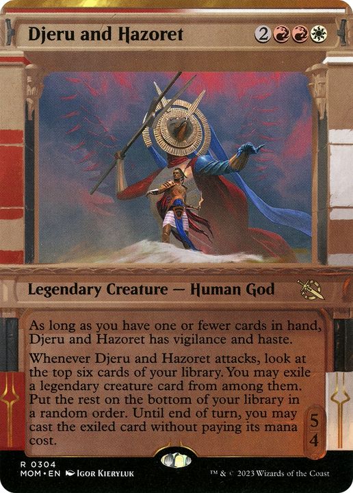 Djeru and Hazoret in the group Magic the Gathering / Types / Colors / Multicolors / R, W at Proxyprinters.com (73411)