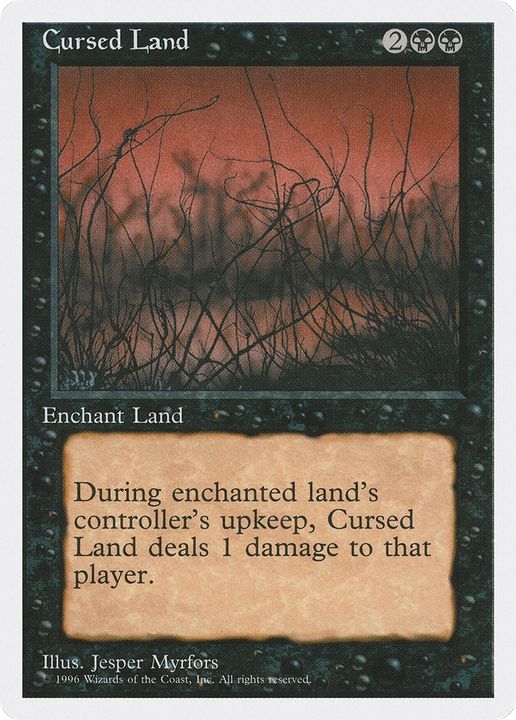 Cursed Land in the group Magic the Gathering / Types / Colors / Black at Proxyprinters.com (73488)