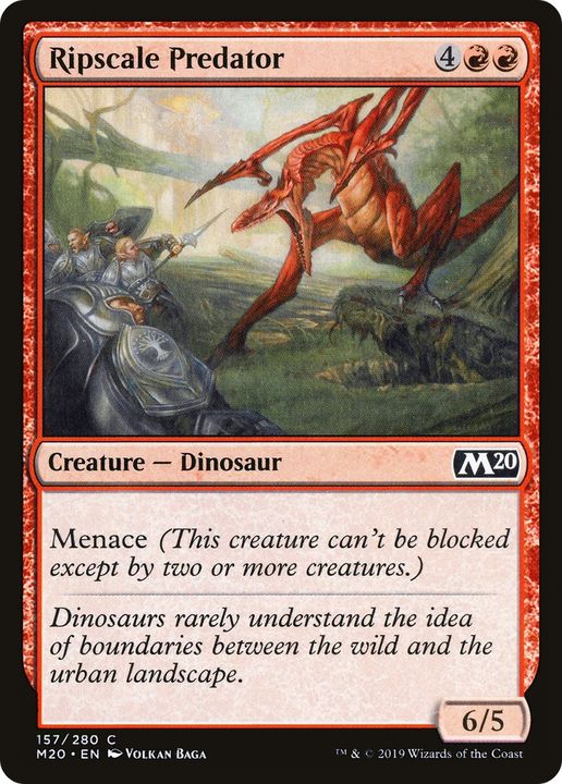 Ripscale Predator in the group Magic the Gathering / Types / Colors / Red at Proxyprinters.com (73499)